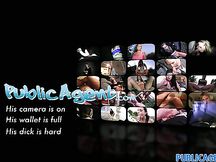 Brunetta scopata da agente porno