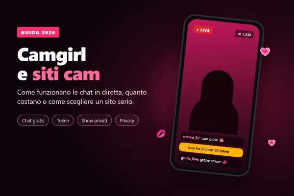Camgirl e siti cam: cosa sono, come funzionano e come scegliere quello giusto