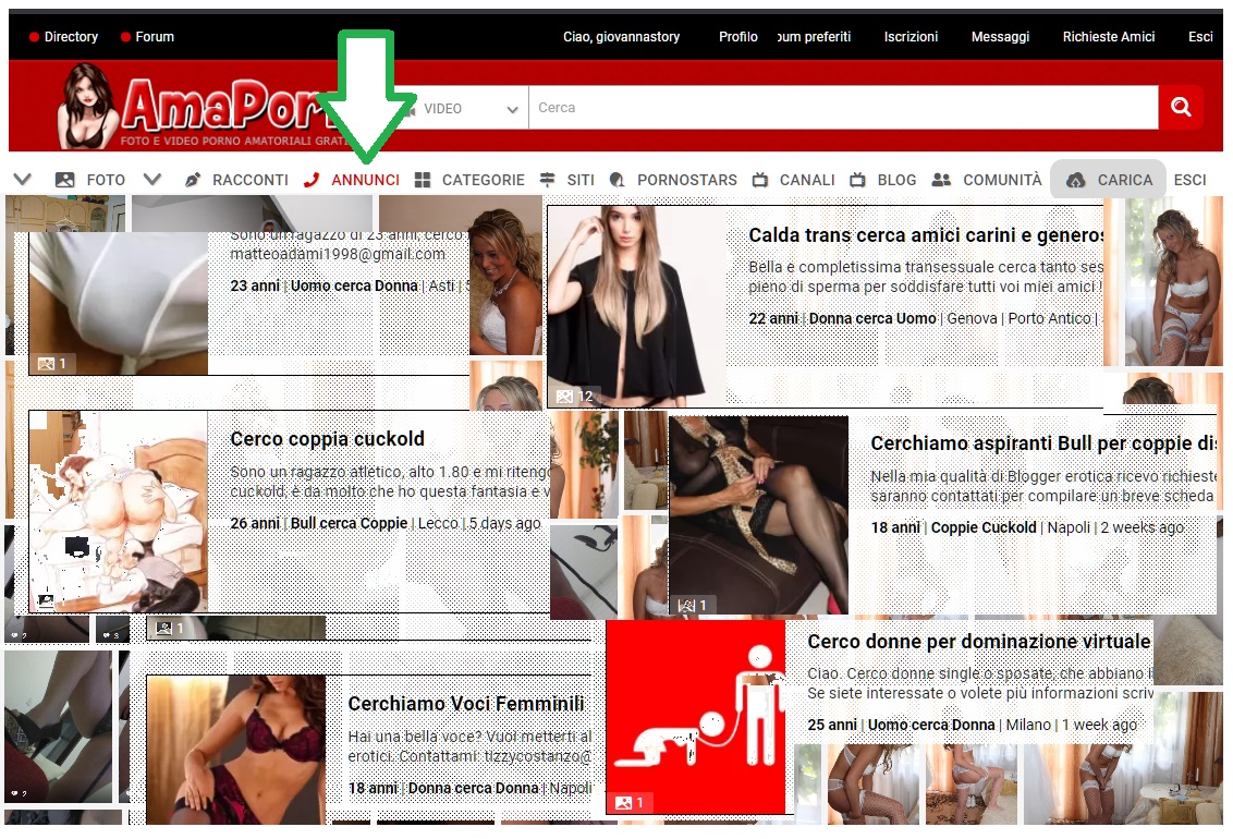 Immagine Il tuo AmaPorn... ancora più ricco: ANNUNCI