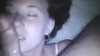 Bella occhi azzurri succhia