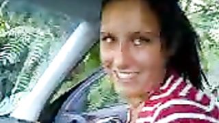 Super bocchino amatoriale in auto