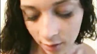 Ex ragazza bruna scopata e pompino