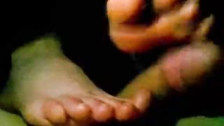 Footjob amatoriale