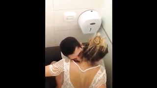 Busted Riding Dick In A Club Toilet