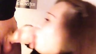 Schoolgirl Swallows My Load