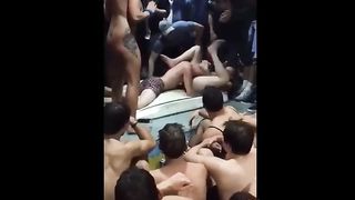 Crazy Students Have Sex On A Pool Party