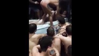Crazy Students Have Sex On A Pool Party
