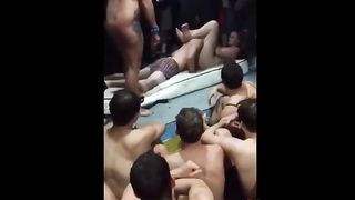 Crazy Students Have Sex On A Pool Party