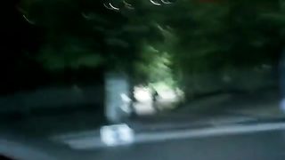 Pompino in macchina nel bosco