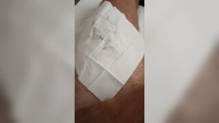 Jerking my cock with some precum to an hard cumshot