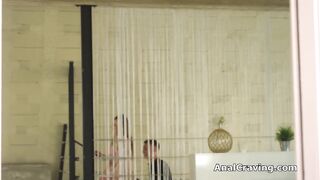 Double penetrating lucky girlfriend using big dicks