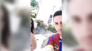 Pompino in POV per l'amico porco della zoccoletta