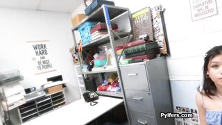 Throating and balls deep hammering of petite suspect