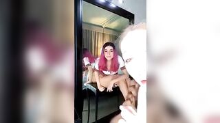 Due zoccole social in live fanno sborrare i loro fan