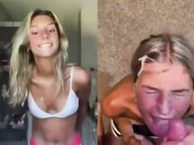 A Sinistra Fa la Santa, a Destra Troia Sborrata – Dual Face Santa Troia Cumshot