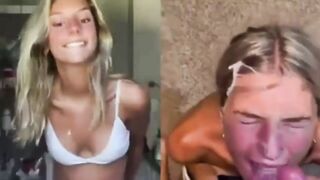 Anteprima del video: A Sinistra Fa la Santa, a Destra Troia Sborrata – Dual Face Santa Troia Cumshot