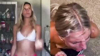 A Sinistra Fa la Santa, a Destra Troia Sborrata – Dual Face Santa Troia Cumshot