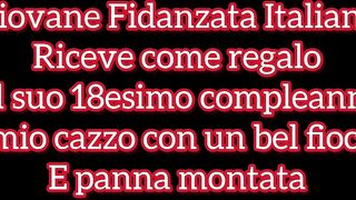 18enne riceve per regalo un grosso cazzo da succhiare
