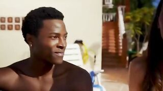 Prima esperienza a tre: cazzone nero la spacca in due