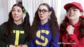 Candy and cock for slutty thief girlfriends