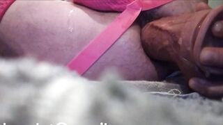 Grosso dildo nel mio culo crossdresser