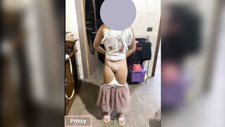 La mia principessa si lascia ammirare dall'uomo di casa