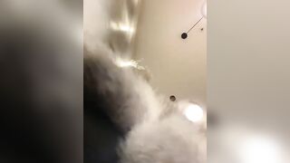 Troia italiana si ditalina in bagno pubblico su cam