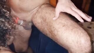 Moglie troia gangbang con nero che la incula