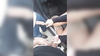 Porca milf romana spompina du' cazzi pe' strada