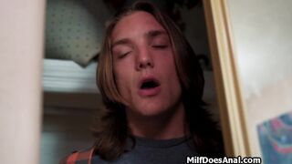 MILF Craves for Two Dicks Inside Her at Home
