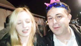 Luna e Rebecca spompinano Diprè a Barcellona