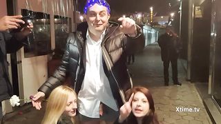 Luna e Rebecca spompinano Diprè a Barcellona