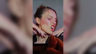 Anteprima del video: Sborra sul viso della ragazza in un tributo sporco