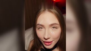 Compilation facciali: teen italiane leccano la SBORRA sul viso