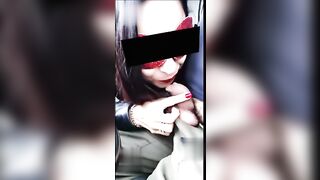Moglie troia esibizionista si fa scopare in auto e all'aperto