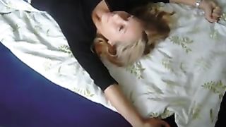 EX ragazza bionda spompina a letto