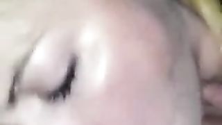 Pompino con facial per la EX biondina