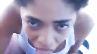 Pompino sul balcone della EX 19enne mulatta