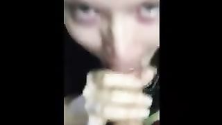 Spompina ed ingoia tanta sborra