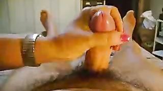 La maialina gioca con il mio cazzo