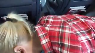 Bocchino con ingoio sul treno in Germania