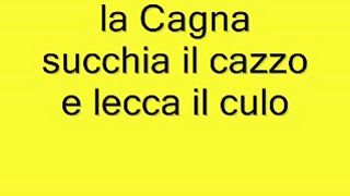 La Cagna succhia il cazzo e lecca il culo