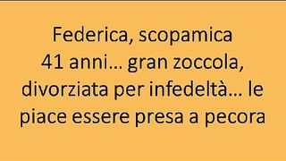 Mi scopo la scopamica zoccola e divorziata