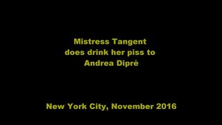 Andrea Diprè beve il piscio di Mistress Tangent