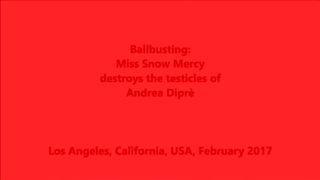 Miss Snow Mercy distrugge i coglioni di Andrea Diprè