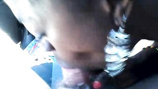 Pompino senza preservativo da nigeriana con sborrata