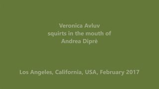 Veronica Avluv squirta in bocca ad Andrea Diprè