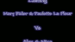 Mary Rider e Paulette La Fleur casting con Alex e Nico