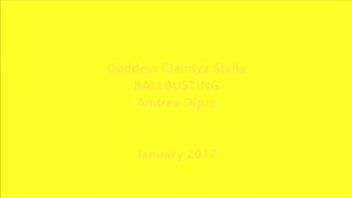 Claudya Stella prende a calci nei testicoli Diprè