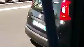 Sul Pandino Nero in autostrada...